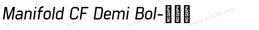 Manifold CF Demi Bol字体转换 Manifold CF Demi Bol字体转换